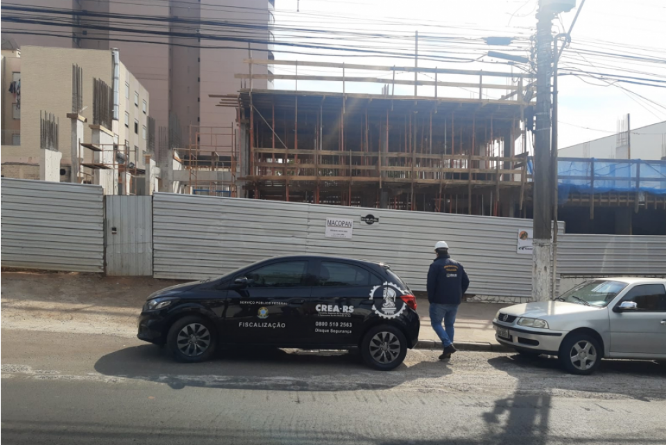 CREA-RS intensifica fiscalização em Passo Fundo com foco em construção civil