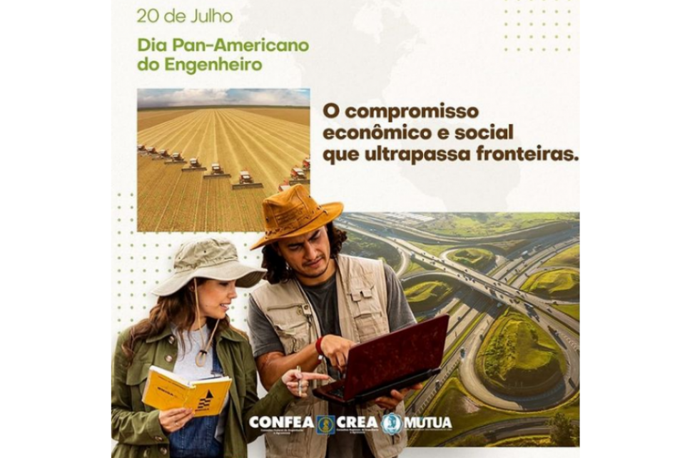 Hoje nossa comemoração pelo Dia Pan-Americano do Engenheiro