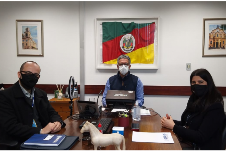 Nanci Walter em visita institucional ao deputado Frederico Antunes