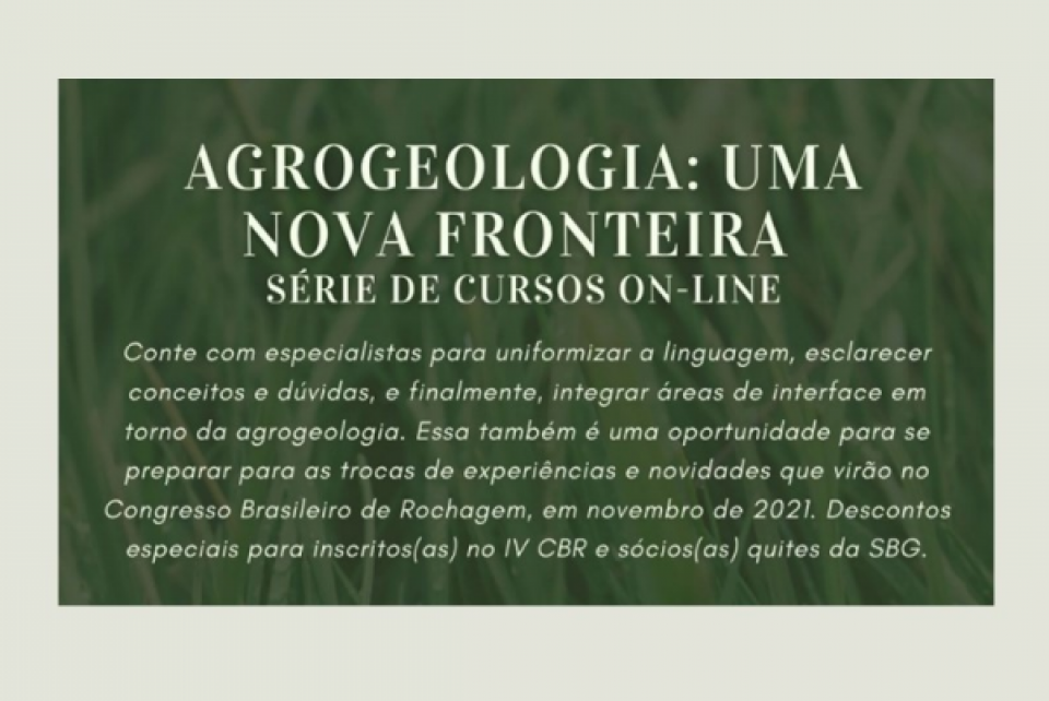SBG promove série de cursos on-line sobre Agroecologia