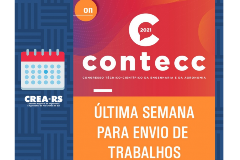 Contecc 2021: última semana para envio dos trabalhos