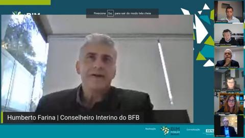 Moderador e conselheiro do BIM F&oacute;rum Brasil, eng. civ. Humberto Farina