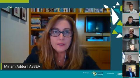 Arquiteta Miriam Addor, da AsBea, tamb&eacute;m participou do webin&aacute;rio