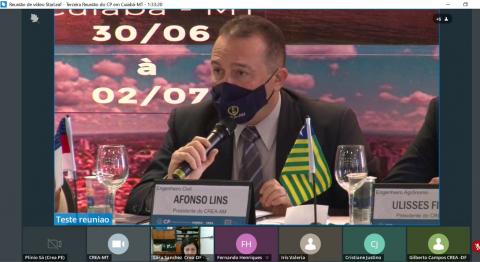 Coordenador do Colégio de Presidentes, eng. civ. Afonso Lins