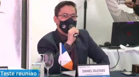 Presidente do Crea-TO, eng. civ. Daniel Iglesias