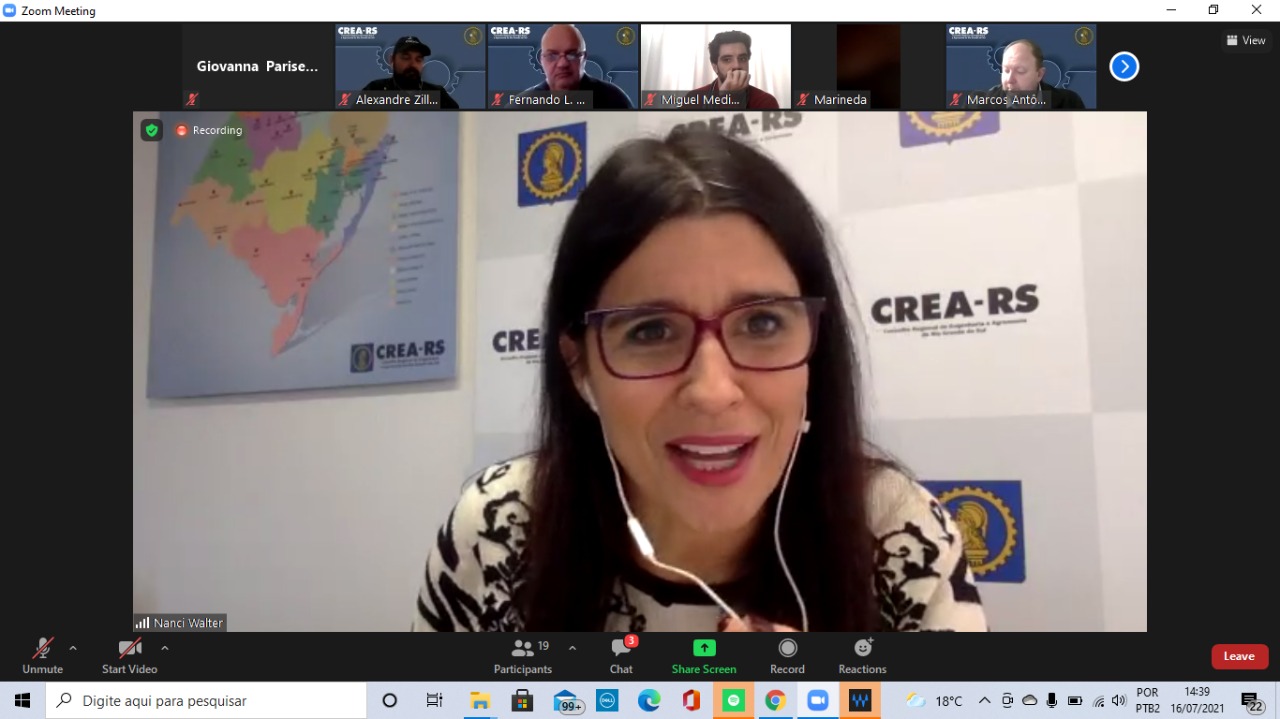 Eng. Ambiental Nanci Walter, presidente do CREA-RS