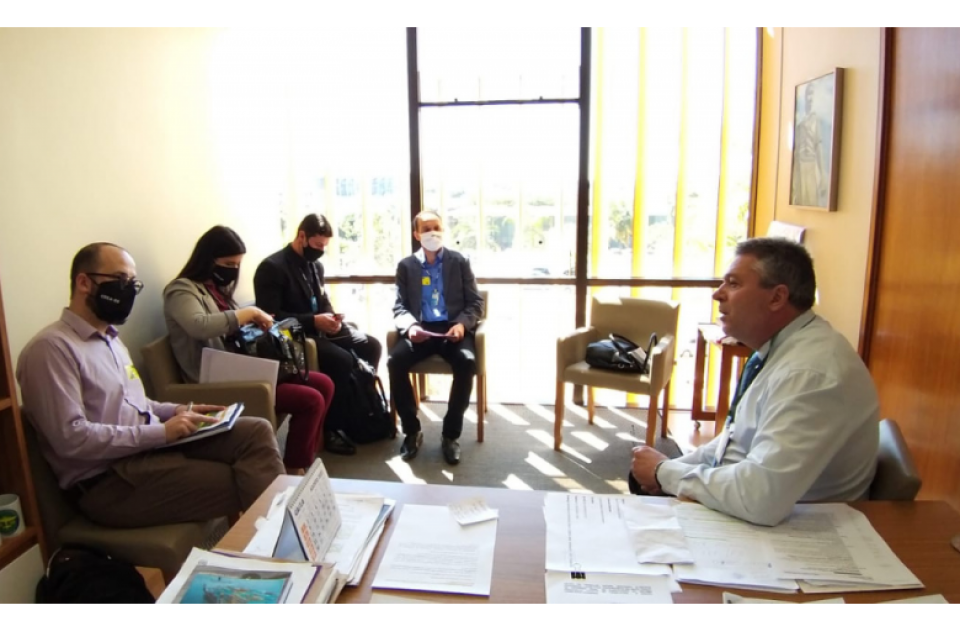 Representantes do CREA-RS em reunião com gabinete do Deputado Ubiratan Antunes Sanderson (PSL)
