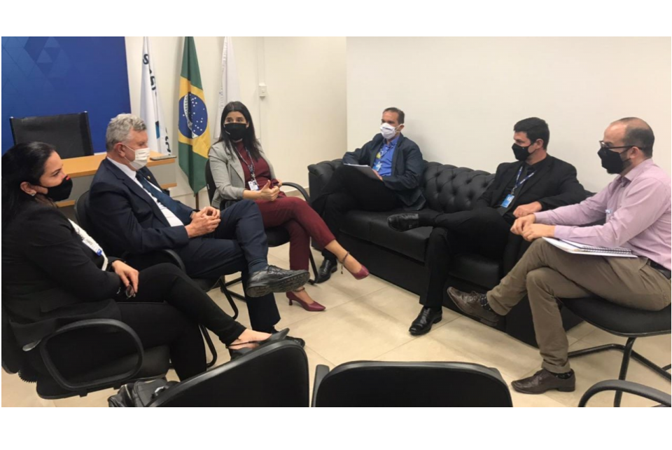 Senadores Lasier Martins (Podemos) e Luis Carlos Heinze (PP) recebem comitiva do CREA-RS