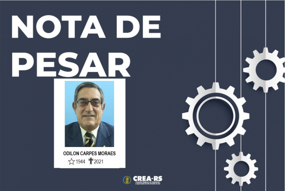 Nota de Pesar pelo falecimento do Eng. Odilon Carpes Moraes
