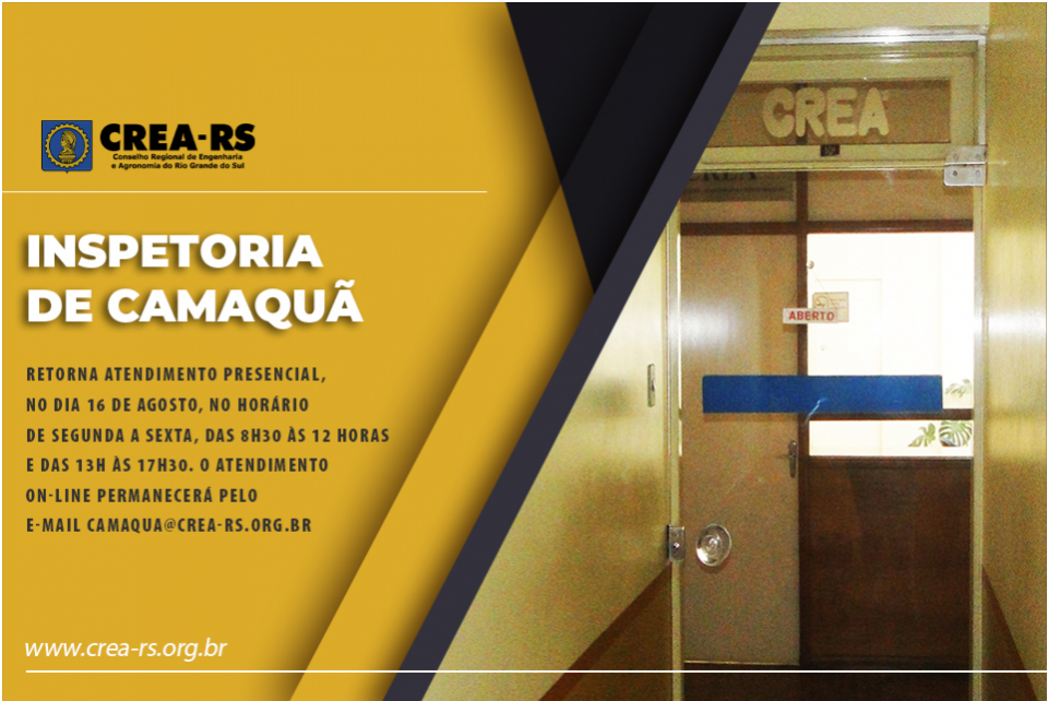 Inspetoria de Camaquã retorna ao atendimento presencial