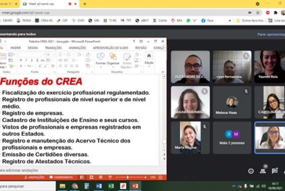 Ética e Legislação em debate com acadêmicos da UFSM