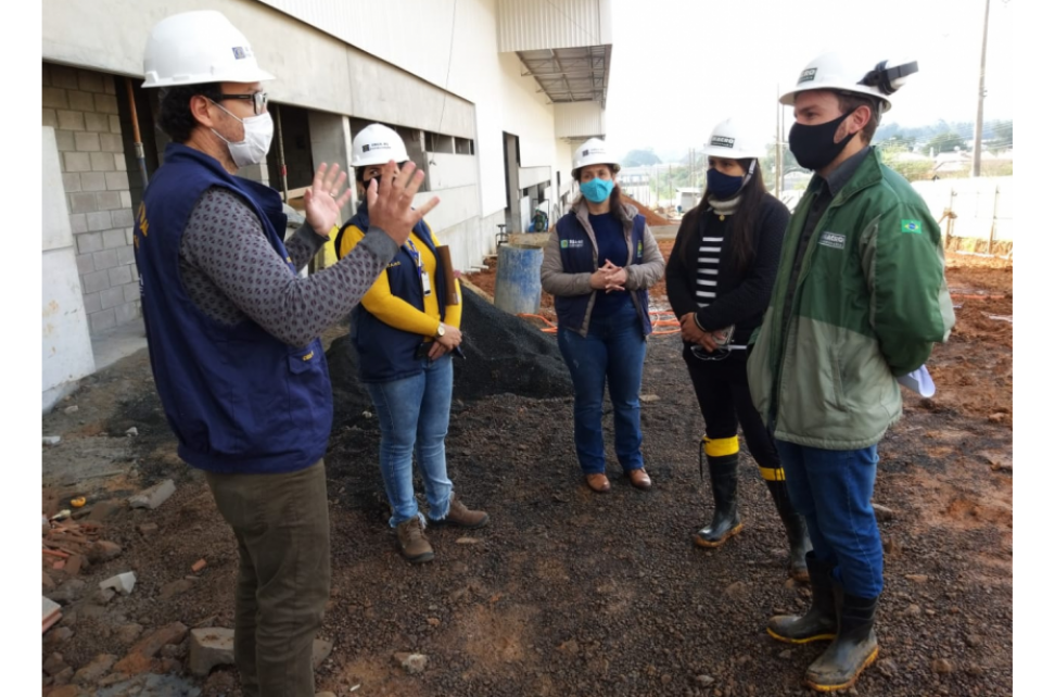 CREA-RS fiscaliza as obras do projeto de expansão do complexo industrial da Taurus Armas em São Leopoldo