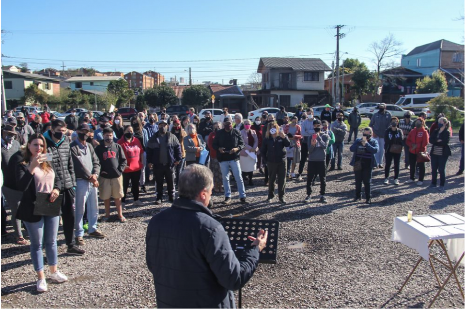 CREA-RS acompanha ato de cadastramento no Loteamento Vitória em Caxias do Sul