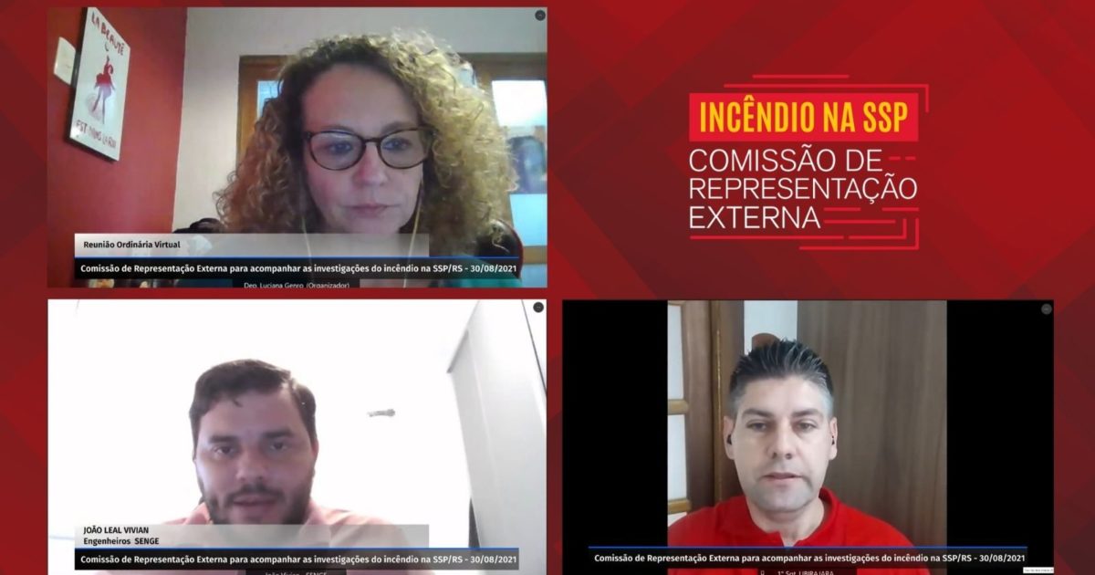Deputada Luciana Genro (PSOL) coordena a Comissão de Representação Externa que acompanha as investigações do incêndio do prédio da SSP