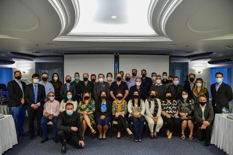 Engenheiros agrônomos no segundo dia da reunião
