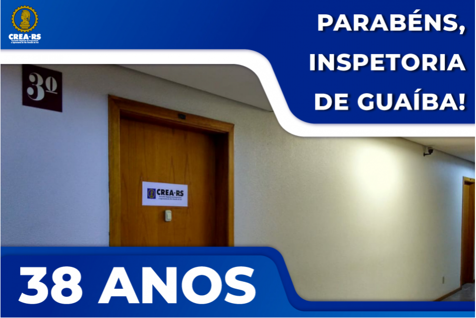 CREA-RS completa 38 anos de atendimento à comunidade guaibense
