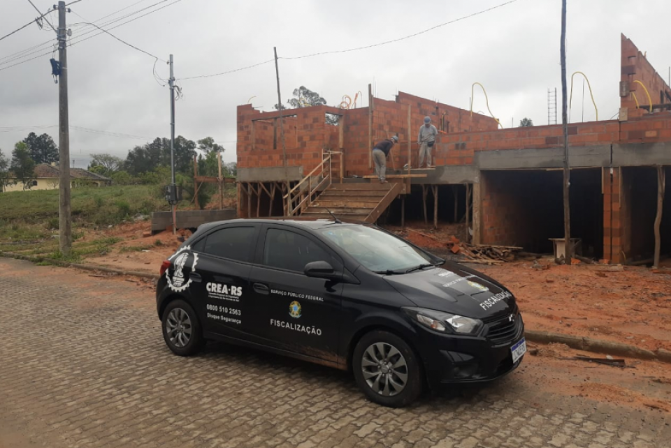 CREA-RS intensifica a fiscalização em construção civil da região de Santa Maria