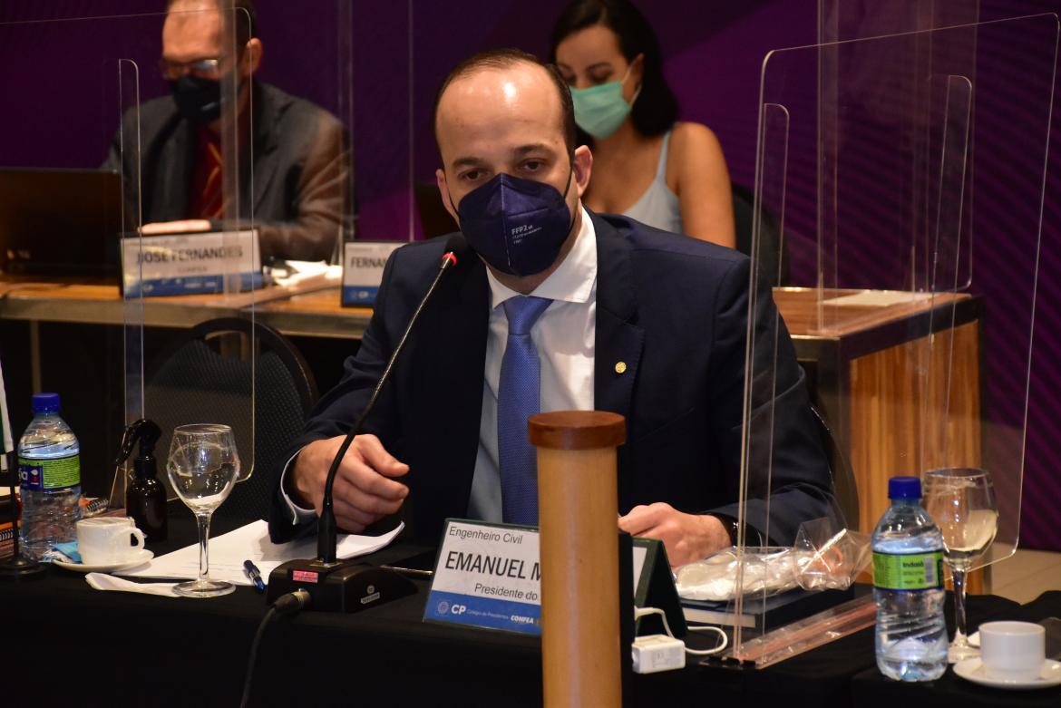 Recuperado da Covid-19, presidente Emanuel Mota participou da organização da reunião do Colégio de Presidentes