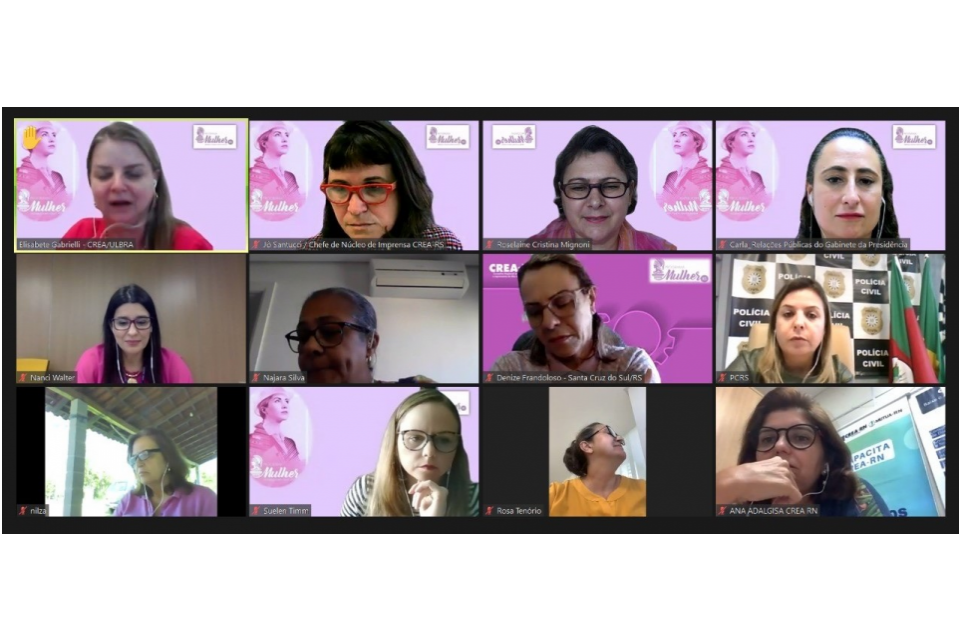 Programa Mulher do CREA-RS promove mesa-redonda sobre violência de gênero