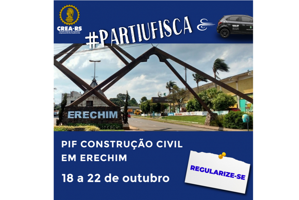Área da construção civil de Erechim recebe ação intensiva de fiscalização