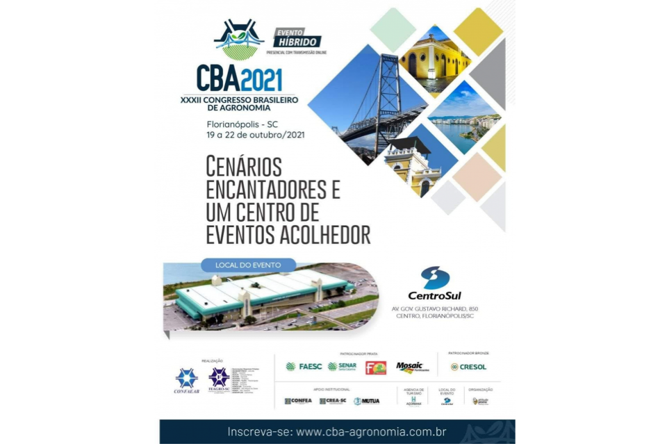 Congresso Brasileiro de Agronomia divulga sua programação