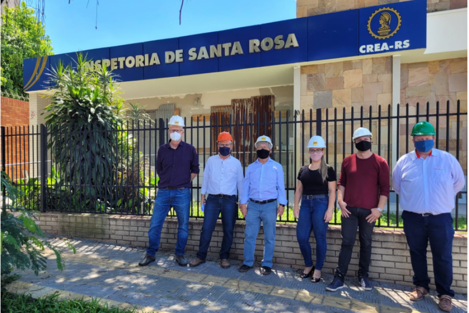 Obras da reforma da Inspetoria de Santa Rosa são vistoriadas por lideranças da região