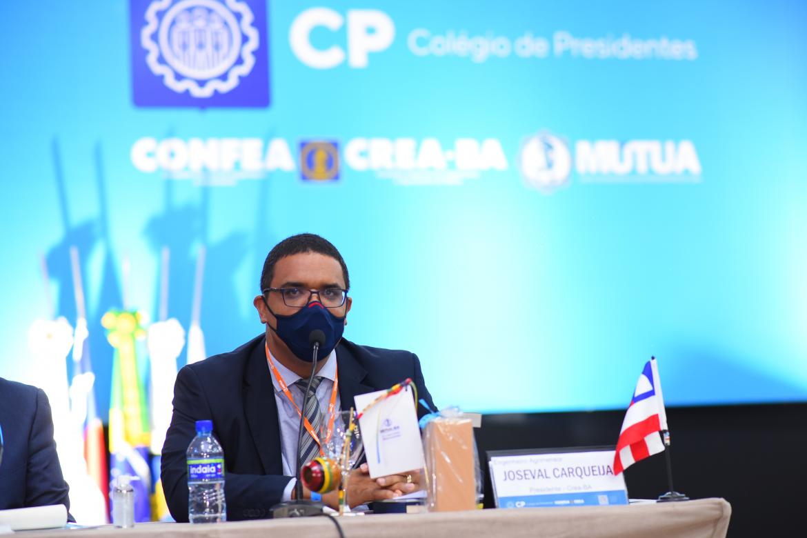 Presidente do Crea-BA, eng. agrim. Joseval Carqueija