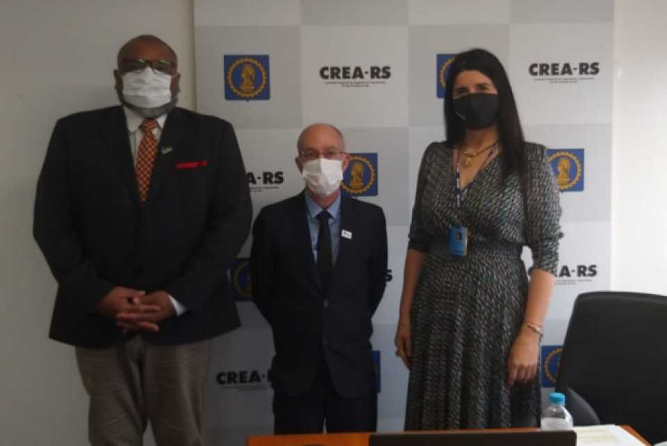 Presidência do CREA-RS recebe reitores da Unipampa