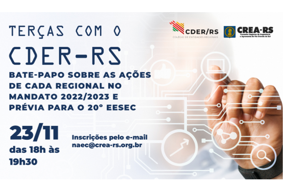 Terças com CDER traz bate-papo com coordenadores regionais e preparativos para encontro estadual