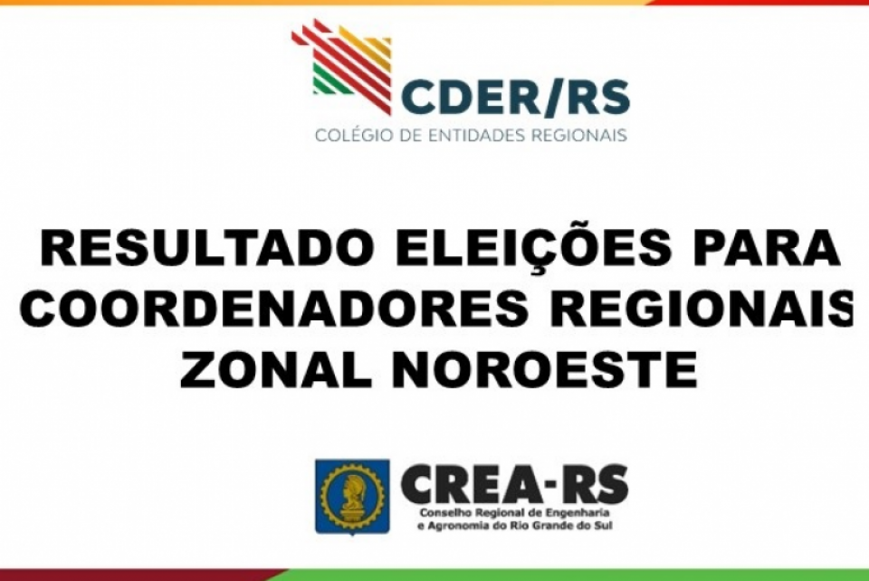 CDER-RS divulga resultado os eleitos da Regional Noroeste
