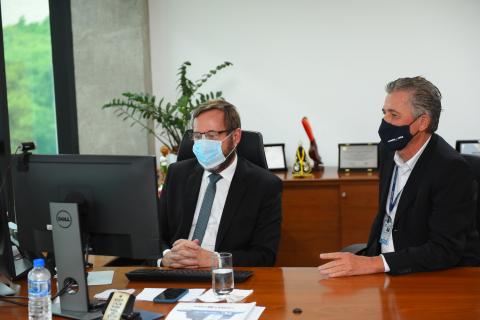 Presidente Joel e conselheiro federal pelo Rio Grande do Norte, Modesto Santos