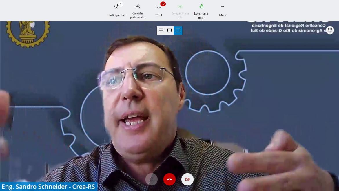 Gerente de Acervo Técnico e Protocolo do Crea-RS, Sandro Schneider