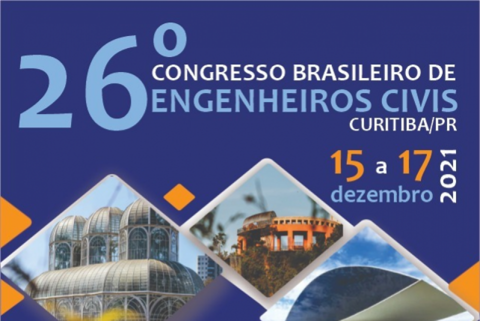Hoje (15) inicia o 26º Congresso de Engenheiros Civis