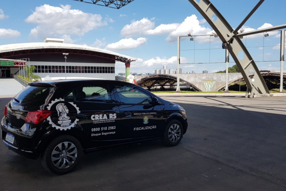 Pavilhões da Festa da Uva recebem fiscalização do CREA-RS