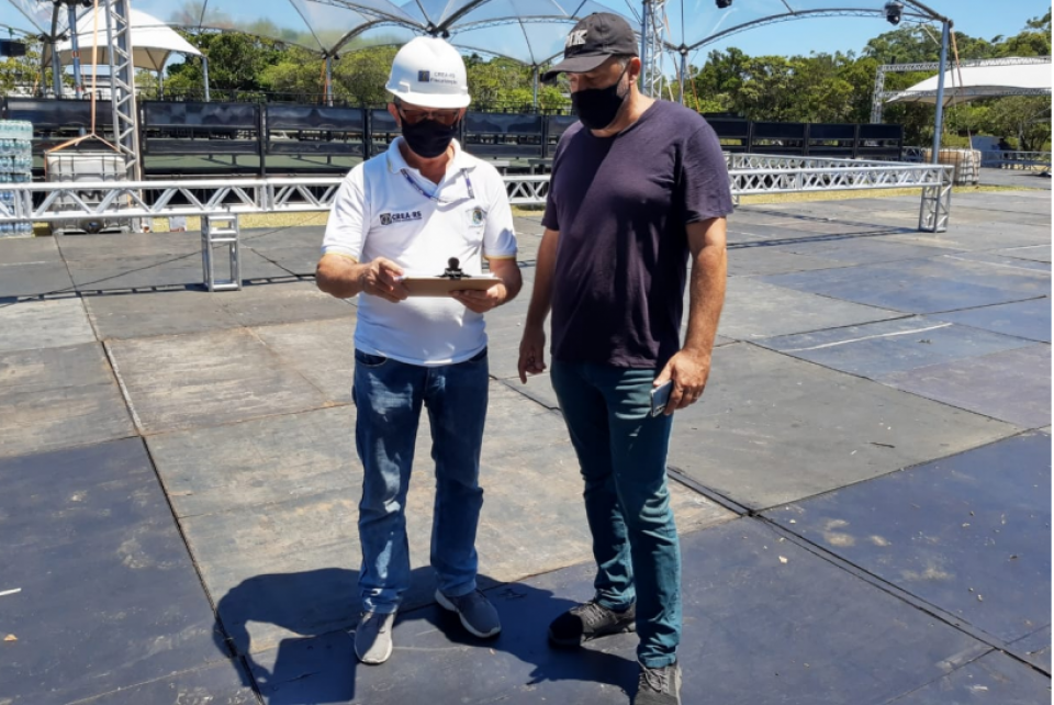 CREA-RS fiscaliza complexo de shows do litoral norte