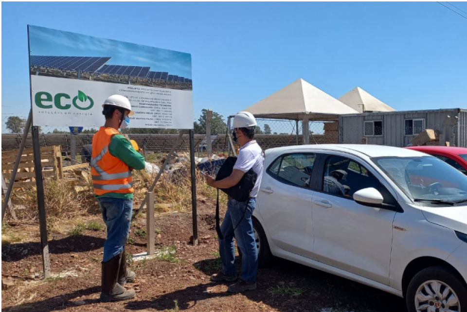 CREA-RS fiscaliza obras das usinas fotovoltaicas em Uruguaiana