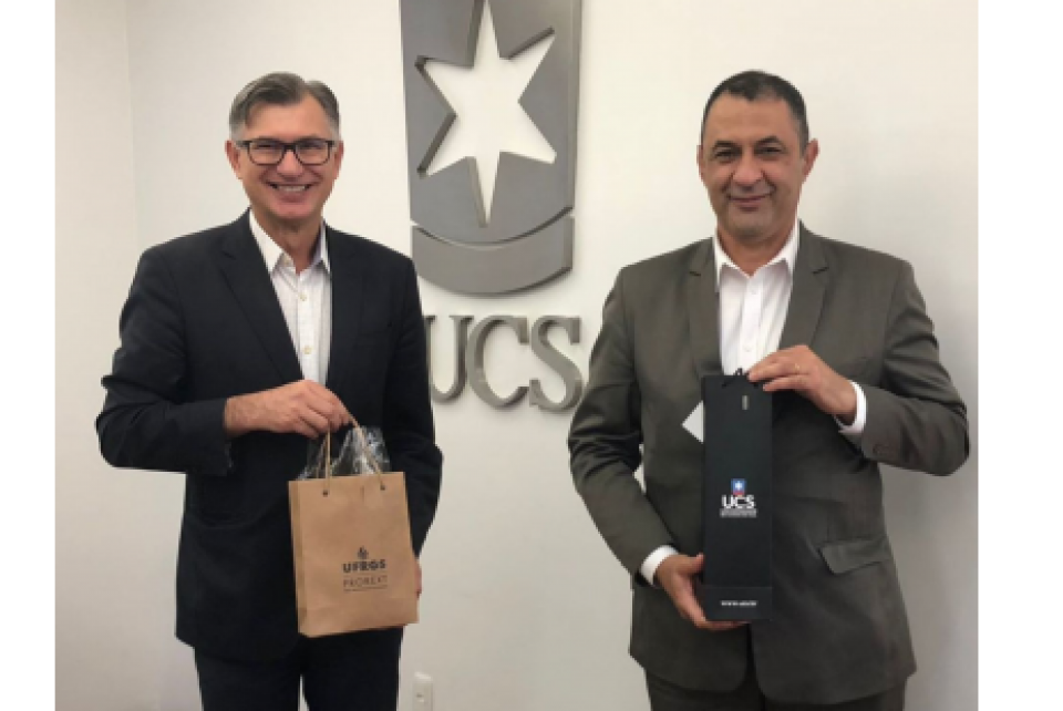 Reitores da UCS e UFRGS debatem aliança voltada à inovação na Serra Gaúcha