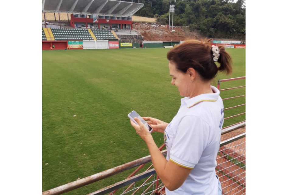Fiscalização em Frederico Westphalen verifica obras em estádio de futebol