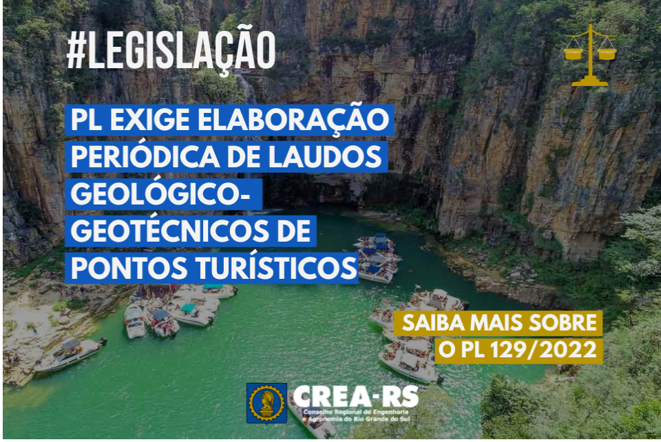 PL exige a elaboração periódica de laudos geológico-geotécnicos de pontos turísticos