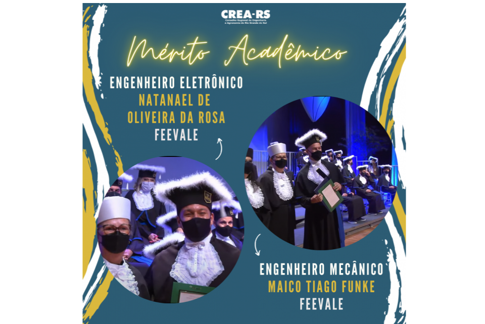 Formandos de Engenharia Mecânica e de Engenharia Eletrônica recebem Mérito Acadêmico