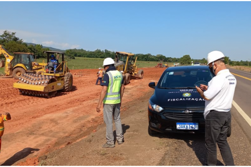 Obras da Nova Praça de Pedágio da RS-287 recebem fiscalização do CREA-RS