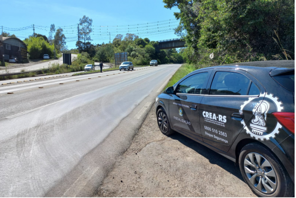 Obras da RSC-453 e ERS-122 recebem fiscalização do CREA-RS