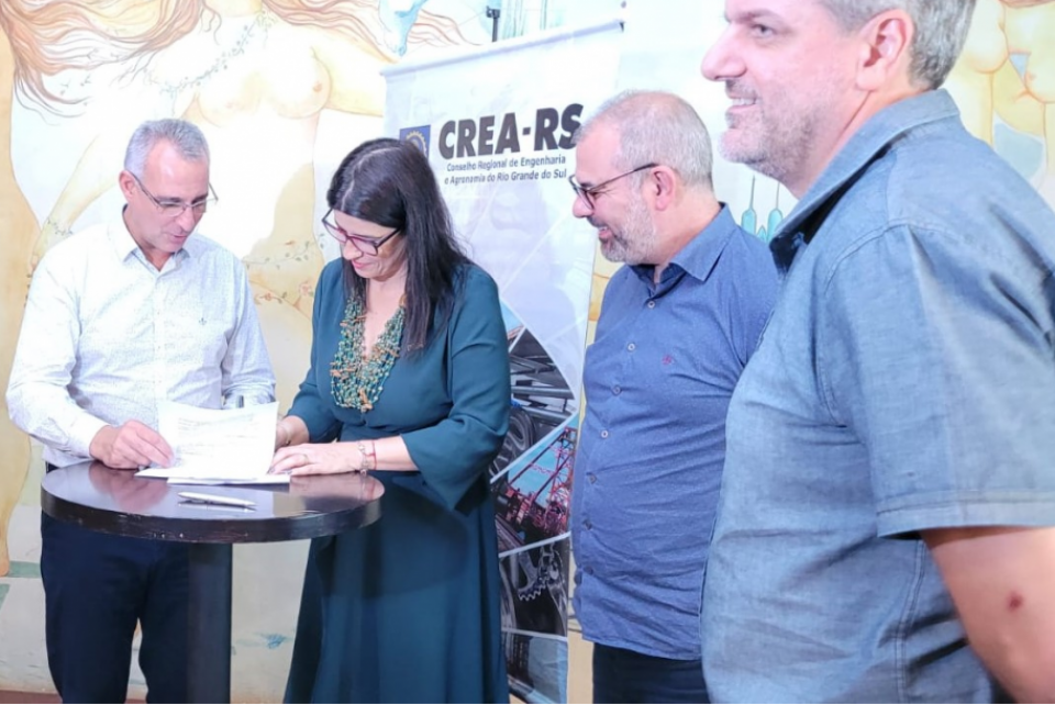CREA-RS e prefeitura de Santa Maria firmam Acordo de Cooperação para ações de fiscalização