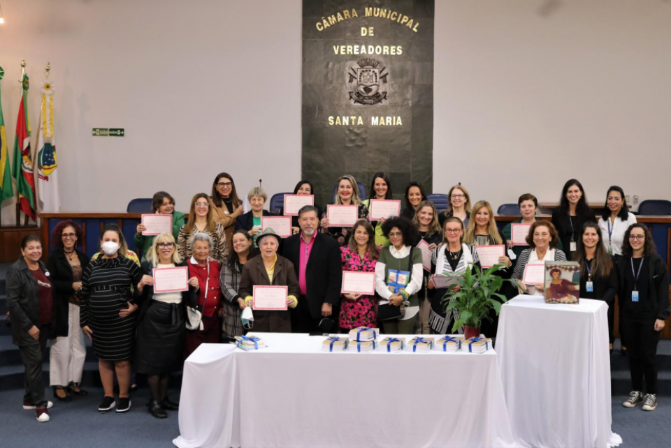 “Mulheres Empoderadas” recebem homenagem da Câmara de Santa Maria