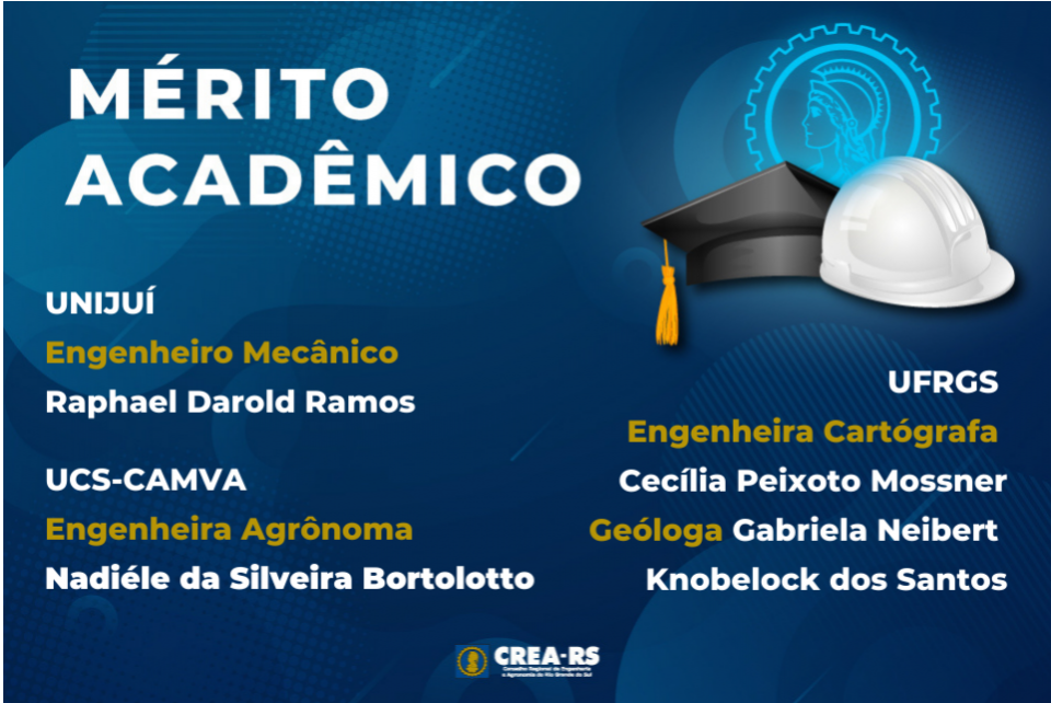 Egressos da UCS, Unijuí e UFRGS recebem Mérito Acadêmico