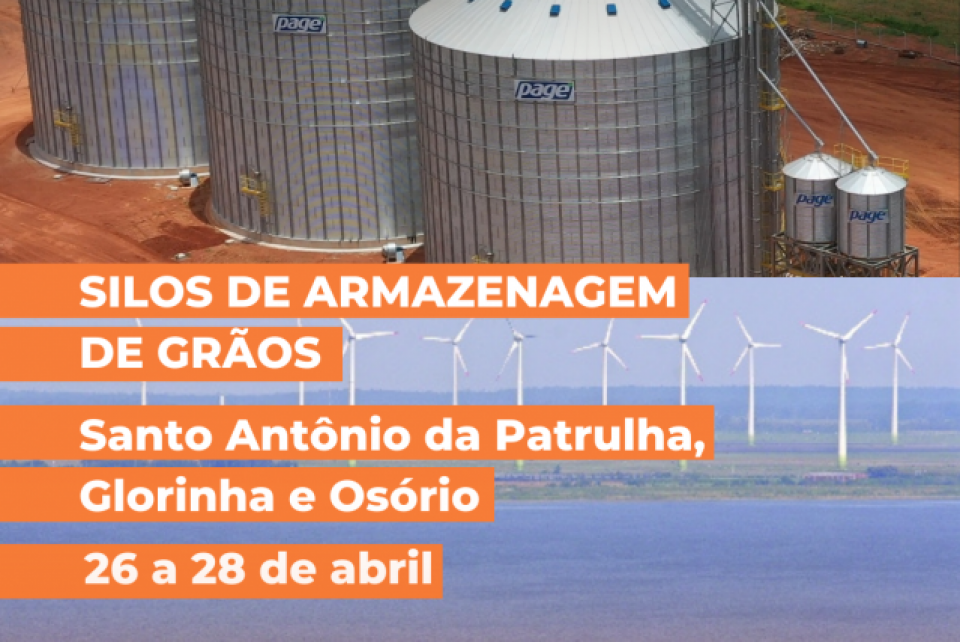 De grão em grão, CREA-RS fiscaliza silos do litoral norte