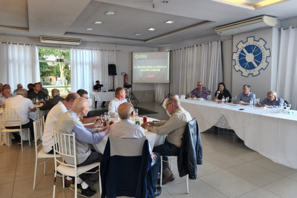 CREA-RS presente na reunião da Sociedade de Engenharia
