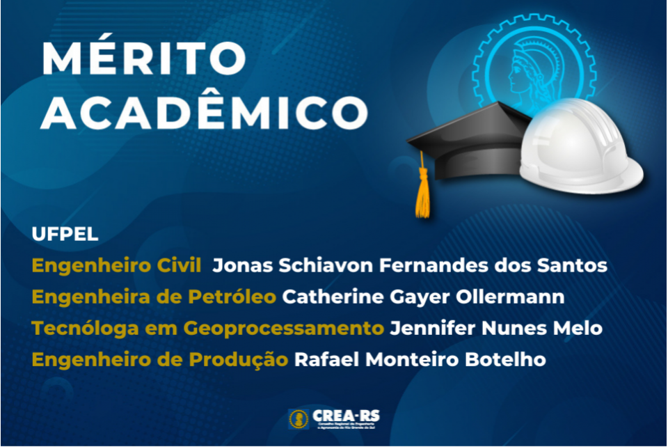 Engenheiros e Tecnóloga da UFPEL recebem Méritos Acadêmicos