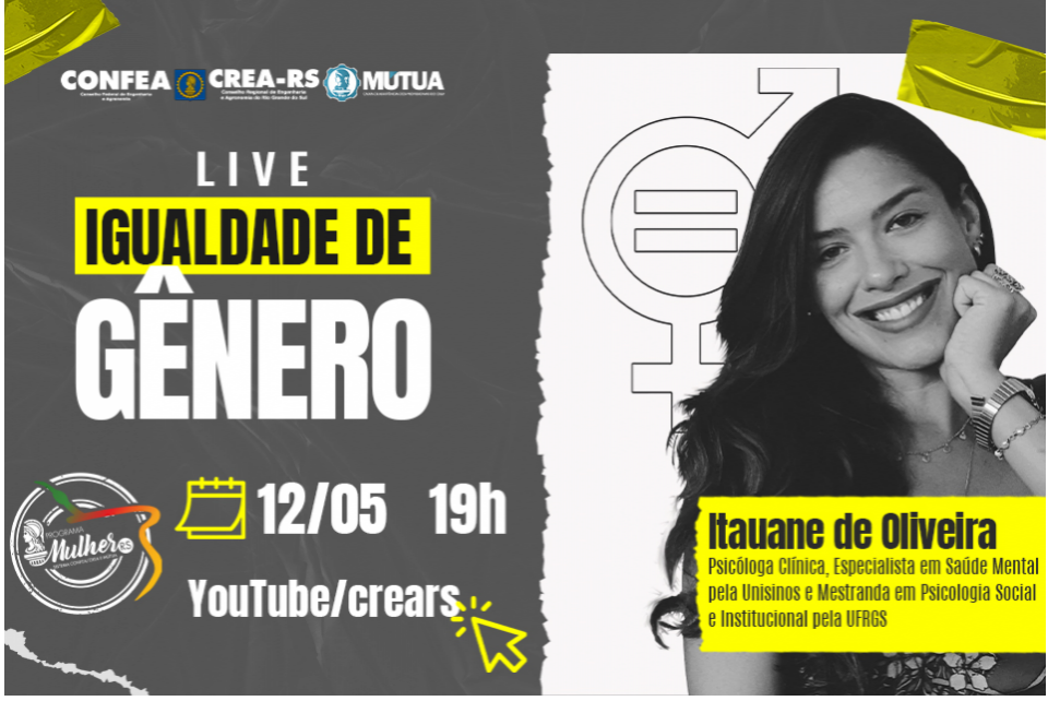 Comitê Gestor do Programa Mulher do CREA-RS promove palestra Igualdade de Gênero