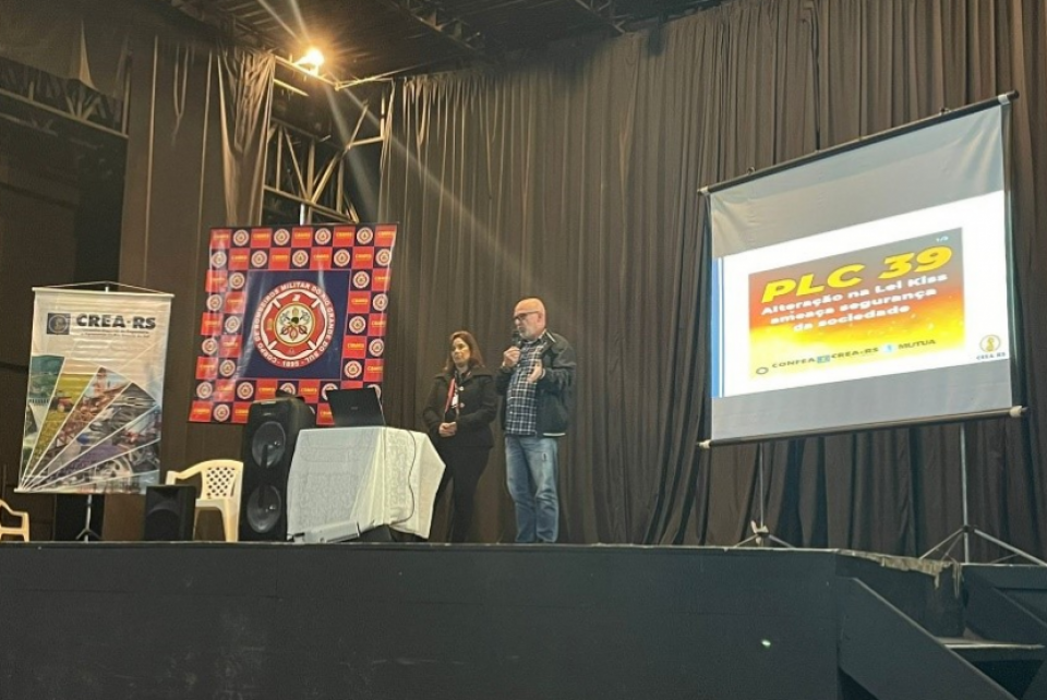 Fiscalização e PLC 39 foram tema de palestra em evento de bombeiros em Canela